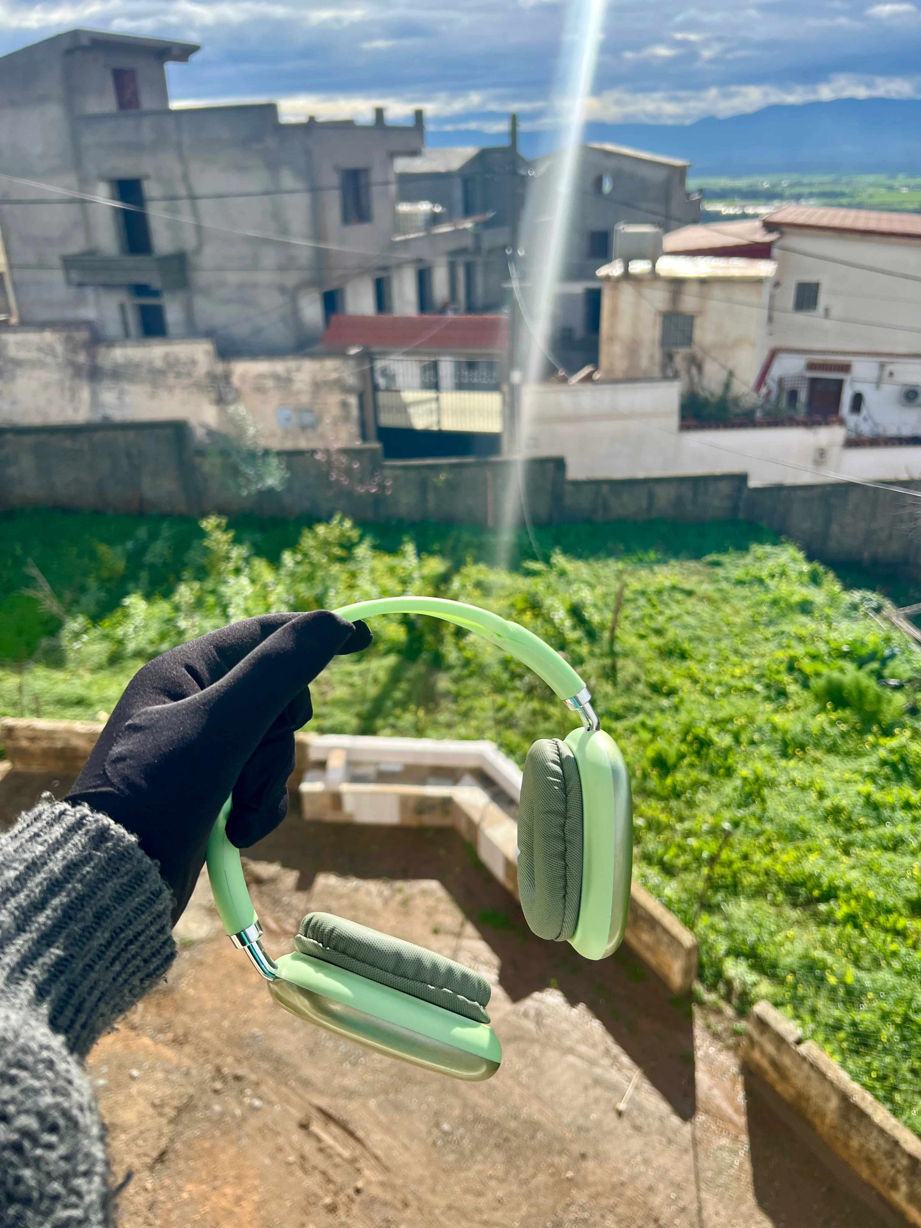 سماعات P9 خضراء